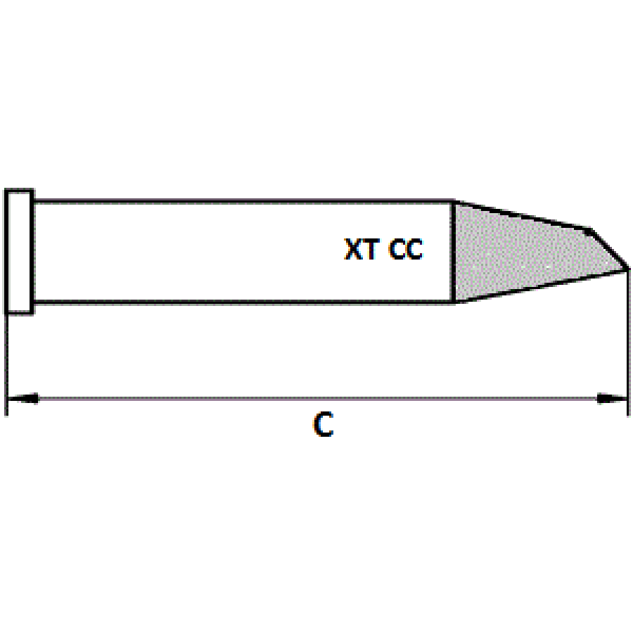 XTCC - Sloped tip 45° XTCC - Sloped tip 45°